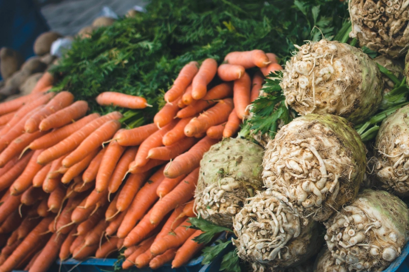 Frutas y verduras locales